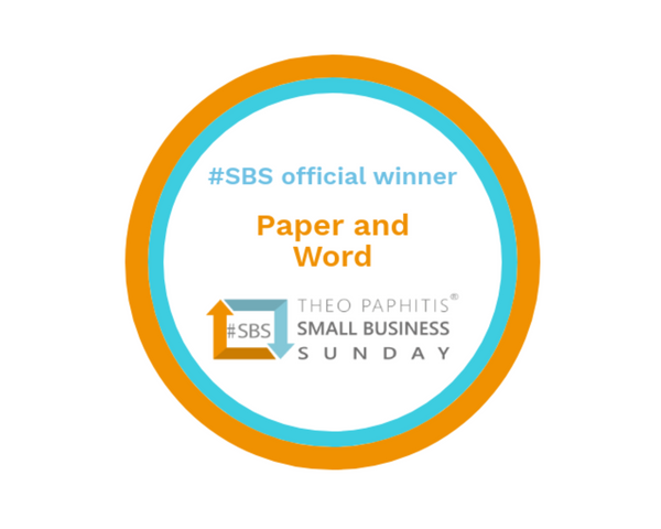 CELEBRATING WINNING THEO PAPHITIS’ SMALL BUSINESS SUNDAY!