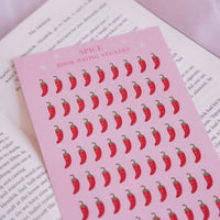 Spice Rating Sticker Sheet - Fantasy Reading Journal Gifts