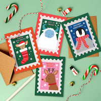 Yeti Stamp Mini Christmas Card | Mini Holiday Card