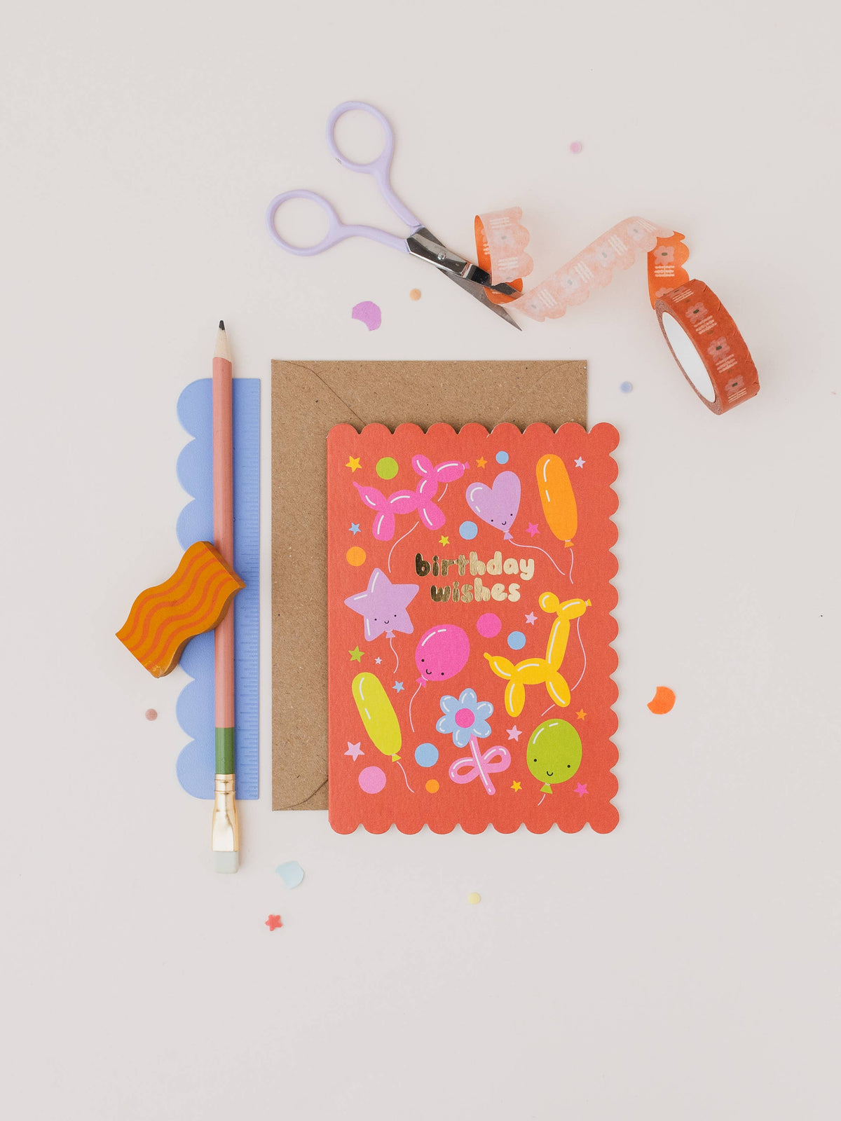 Balloon Parade Kids Birthday Card | Animal Birthday Card