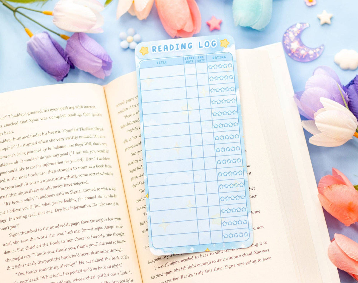 Craft Time Reading Log Bookmark