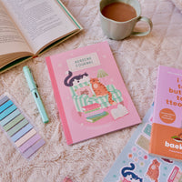 Reading Journal Cats – 50 Page Book Review Notebook