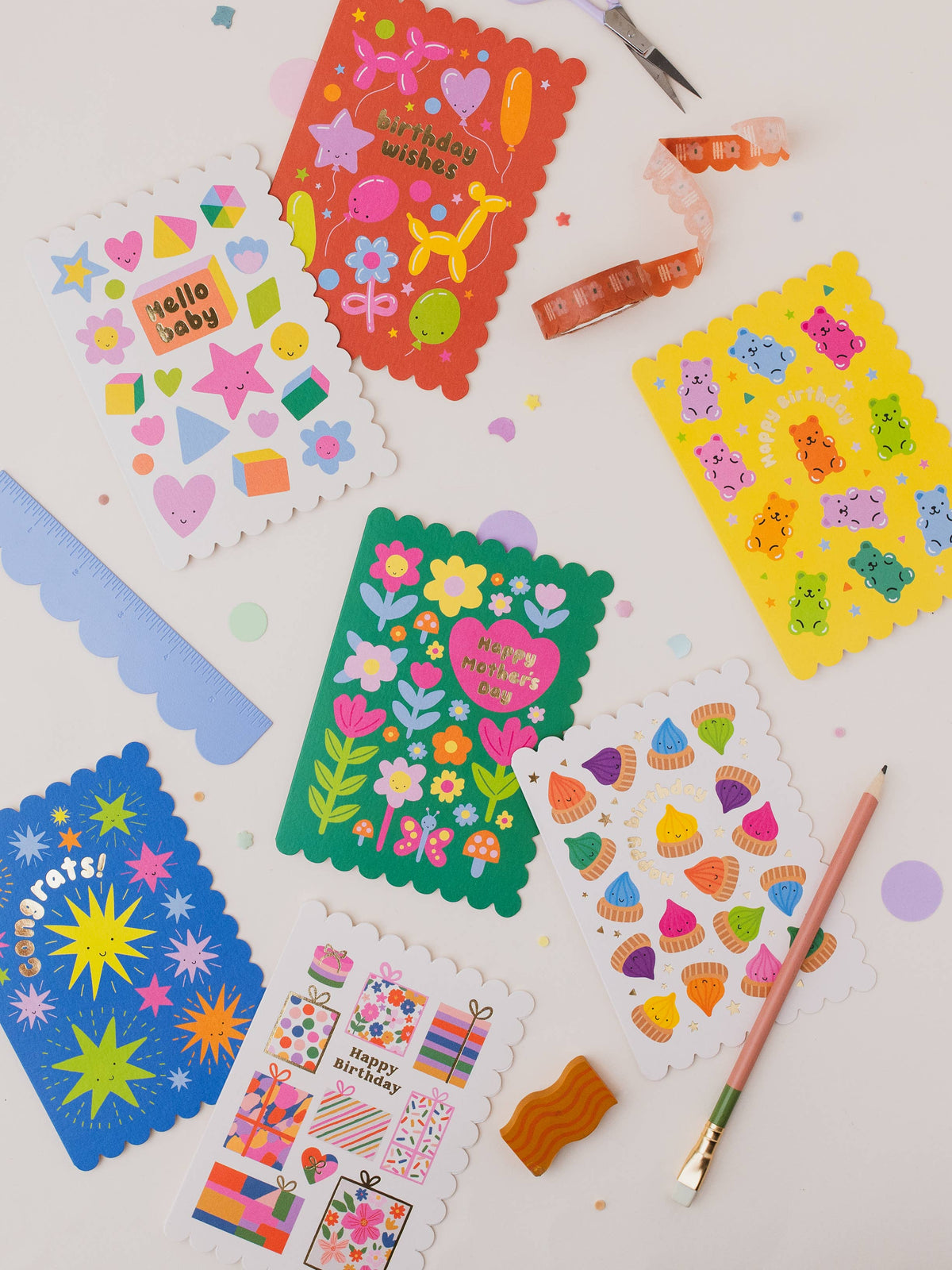 Kids Congratulations Card | Colourful Fireworks Card