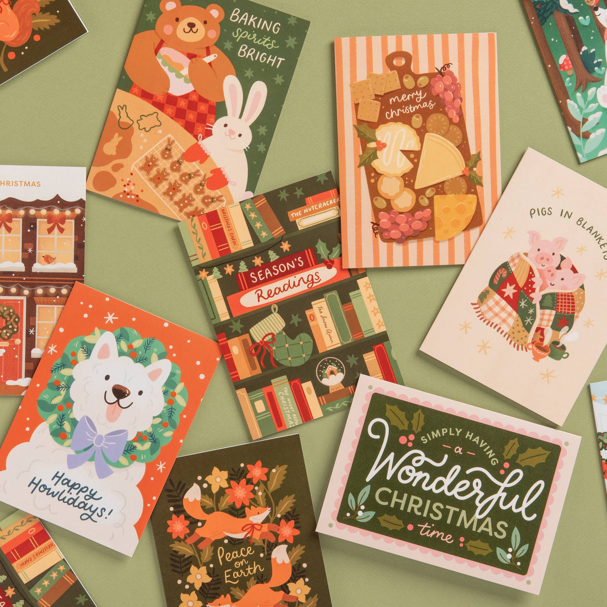 Christmas Card – Festive Cheese Board & Charcuterie Design