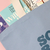 Solo Book Club - Light Blue Canvas Tote Bag