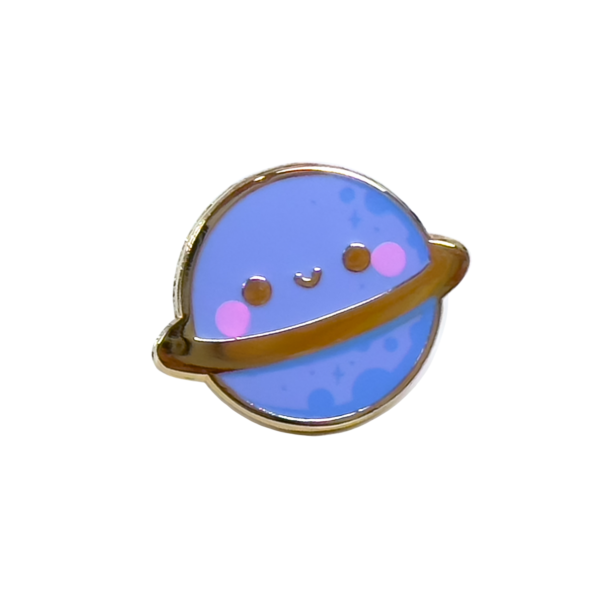 Kawaii Blue Planet Mini Enamel Pin