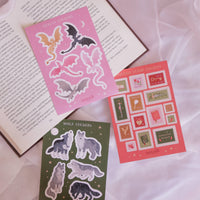 Dragon Sticker Sheet - Fantasy Book & Journaling Gifts