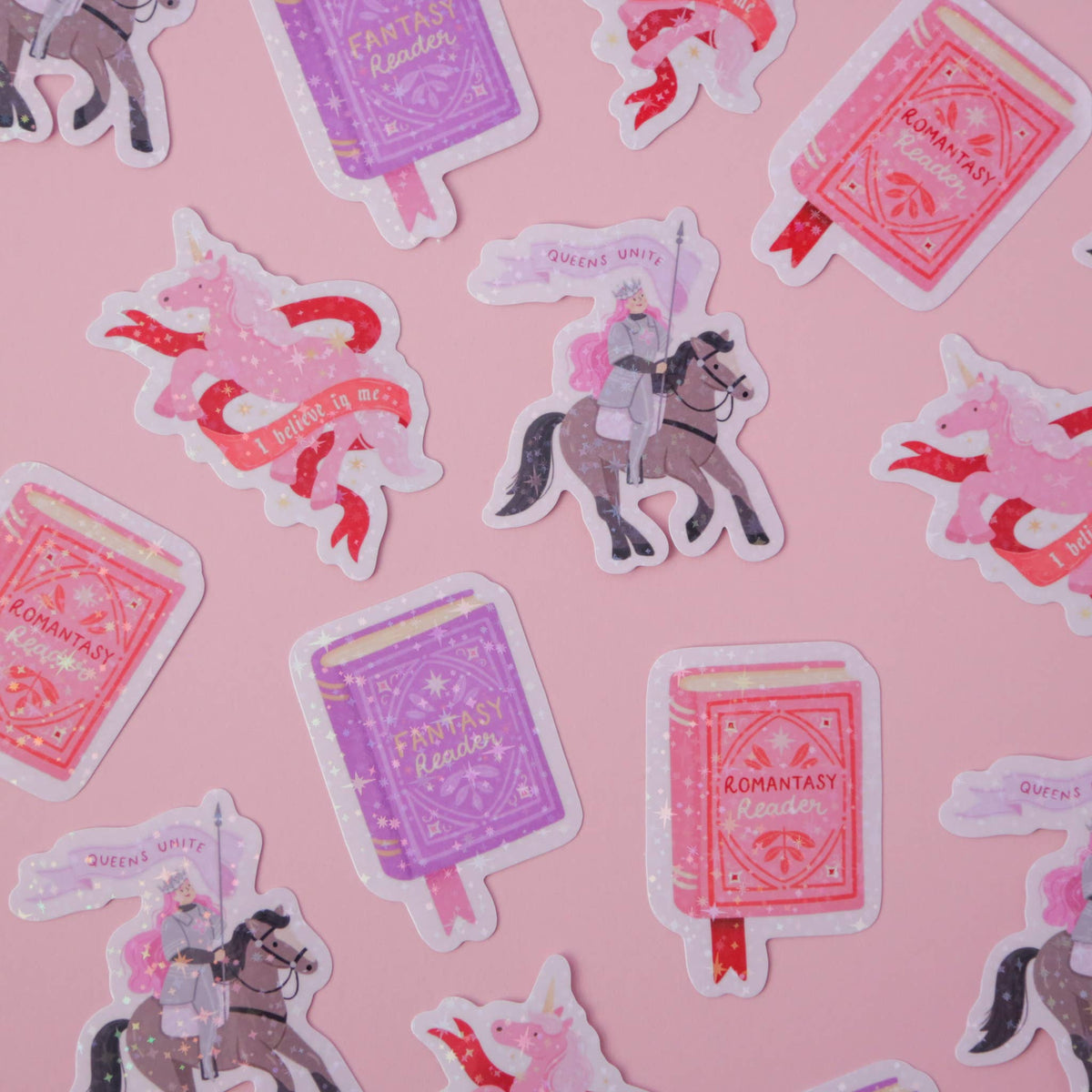 Fantasy Unicorn Holographic Vinyl Sticker - I Believe In Me