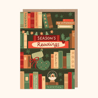 Season's Reading Book Christmas Card Pack - 6 Cards