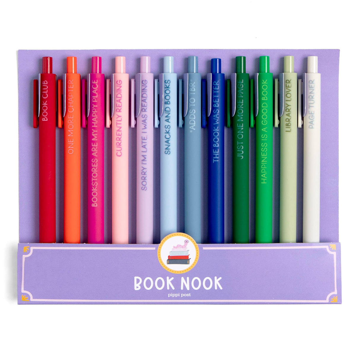 Book Nook Reading Quotes Pen Set of 12