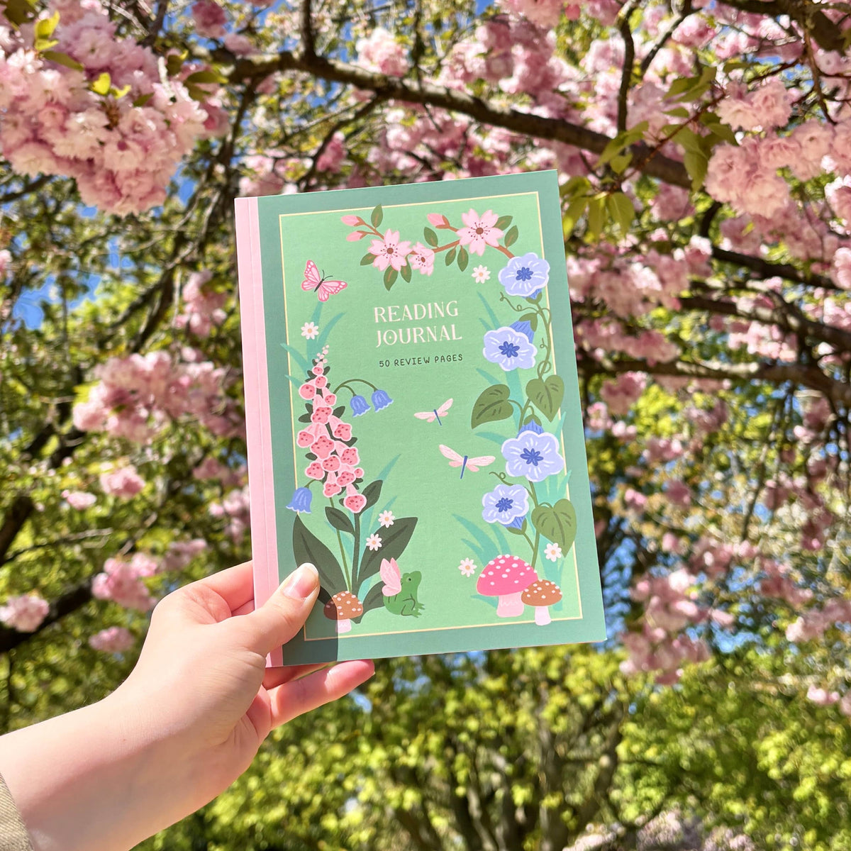 Whimsical Reading Journal – Literary 50 Book Review Notebook