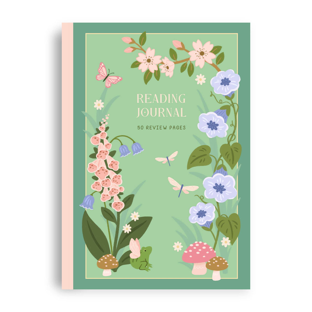 Whimsical Reading Journal – Literary 50 Book Review Notebook