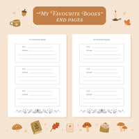 Cosy Season Reading Journal – 50 Book Review Notebook