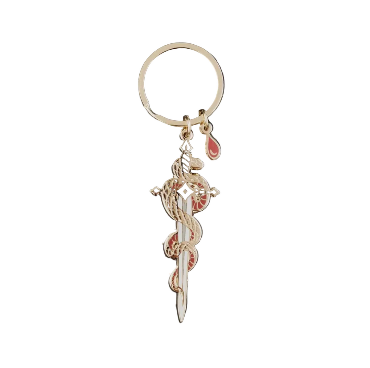 Serpentine keyring