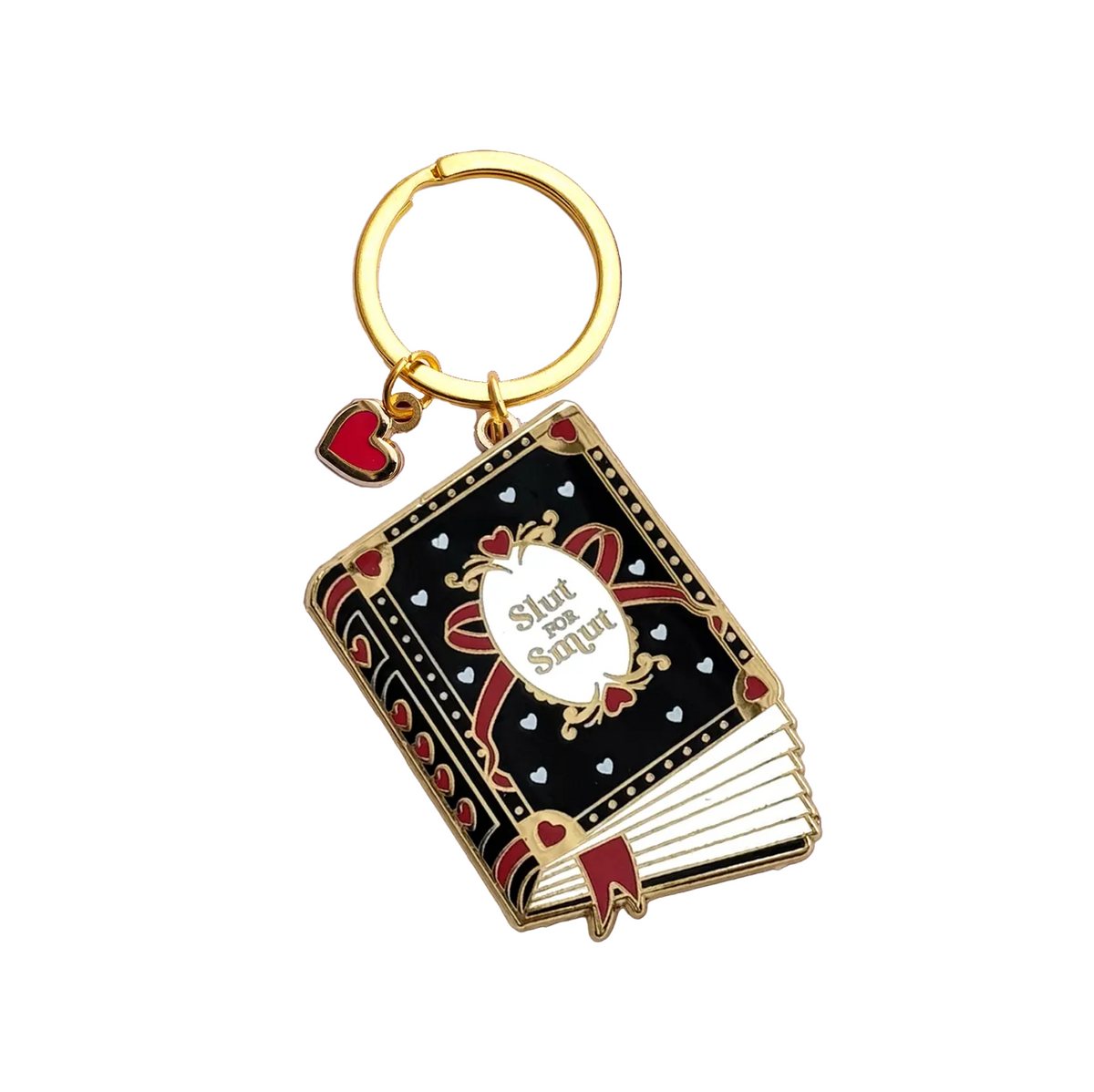 Black slut for smut keyring