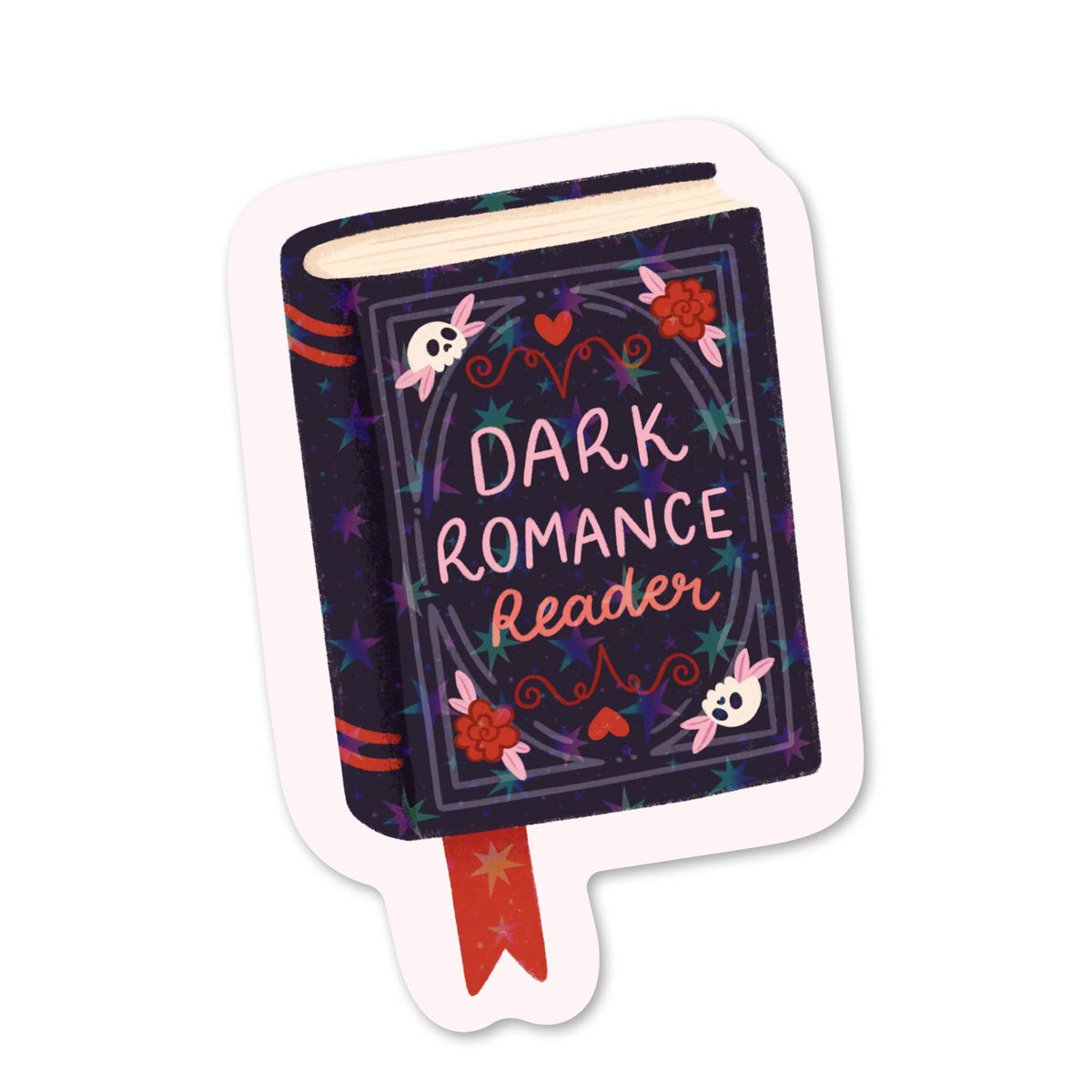 Dark Romance Reader Holographic Vinyl Sticker - Book Sticker
