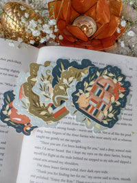 Flying Book Dragon Sticker