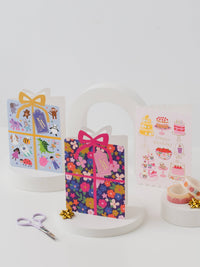 Wrapped in Wonder Toy Themed Kids Birthday Card with Foil
