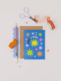 Kids Congratulations Card | Colourful Fireworks Card