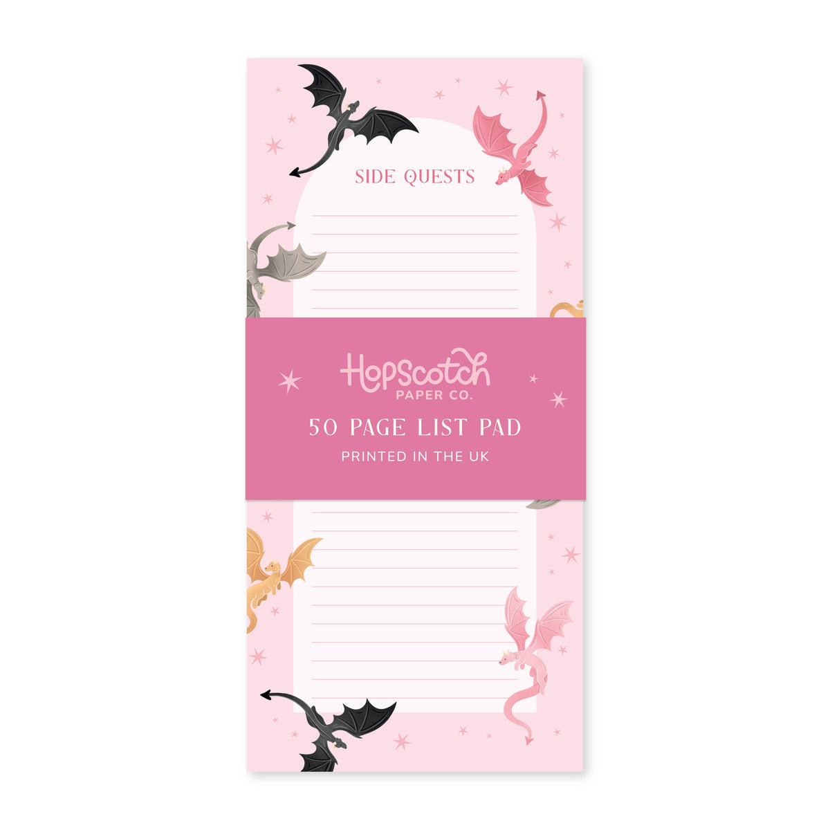 Side Quests List Pad – Fantasy Stationery Gifts