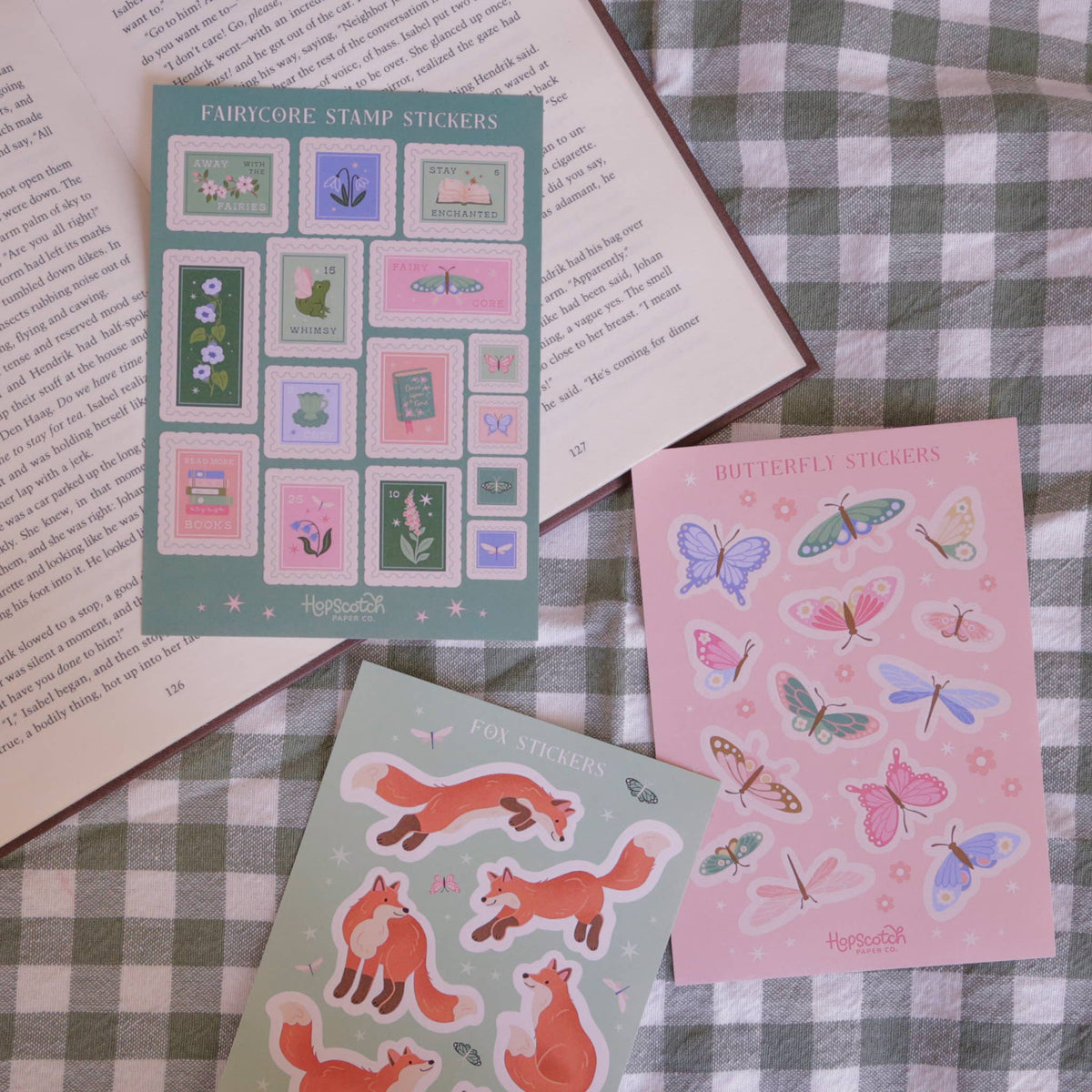 Butterflies Sticker Sheet - Fantasy Book Gifts