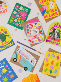 Kids Congratulations Card | Colourful Fireworks Card