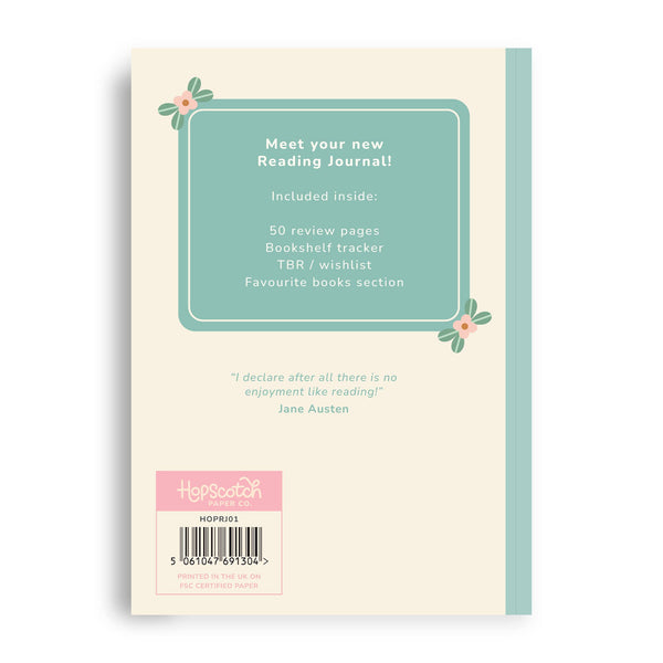 Reading Journal – 50 Page Book Review Notebook