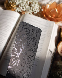 Black Floral Dragons Bookmark