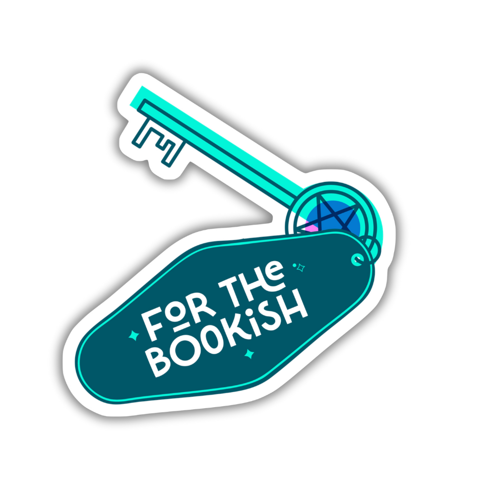 Bookish key sticker
