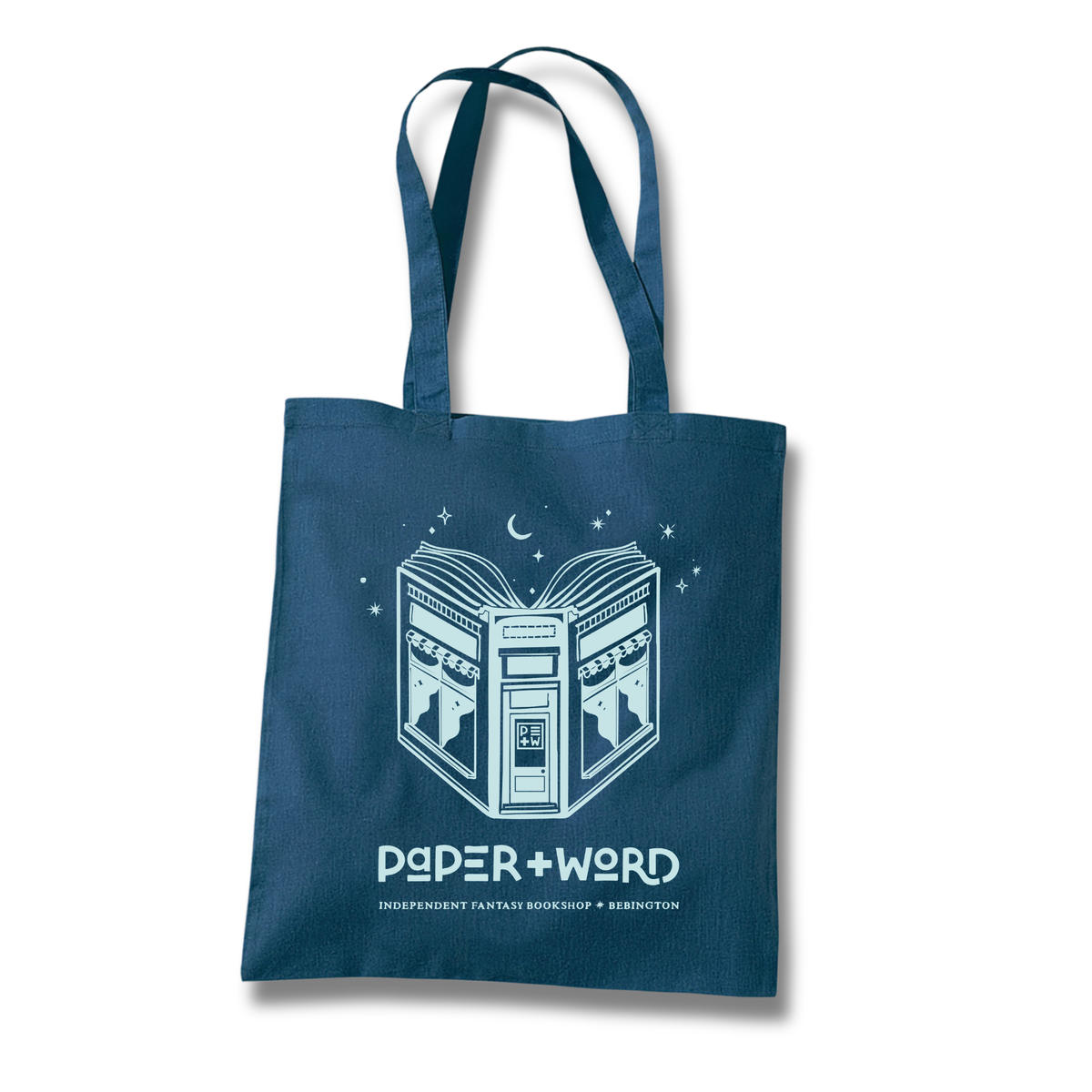Petrol bookshop tote bag