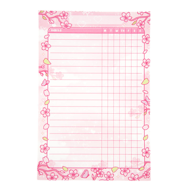 Sakura Habit Tracker Notepad