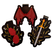 Dragons Magnetic Bookmarks set