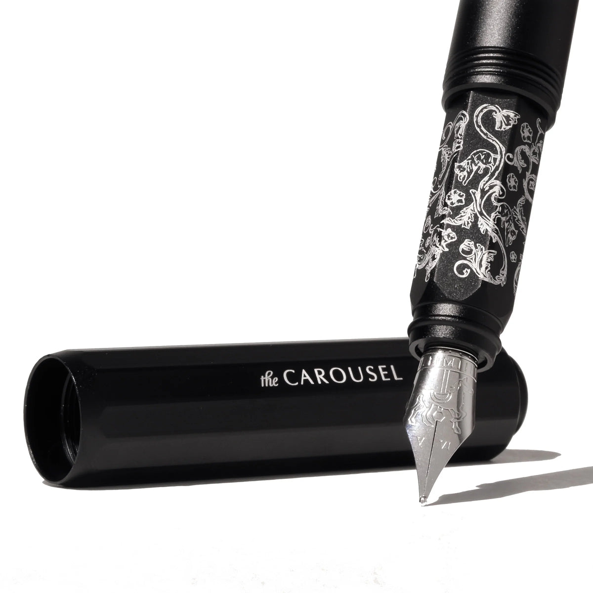 Aluminium Carousel Fountain Pen - Bearrington Black
