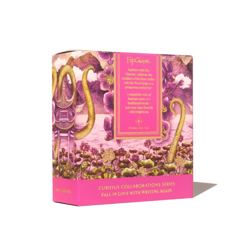 Fountain Pen Ink | Curious Collaborations | Year of the Snake Special Edition with Fête Chinoise- Serpentine Blooms Ink
