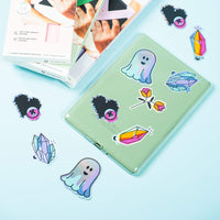 Lilac crystal holographic sticker